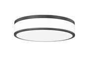 Ballord 1 Light 16" Flush Mount in Matte Black
