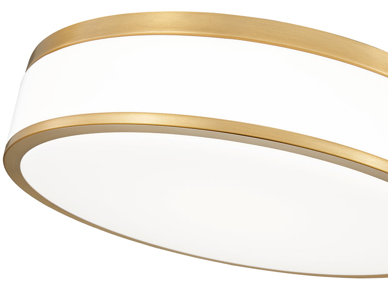 Ballord 1 Light 16" Flush Mount in Modern Gold