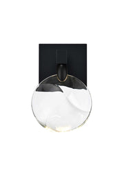 Avery Wall Sconce in Black And Clear
