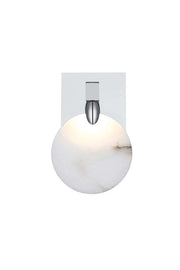 Avery Wall Sconce in Chrome And Frosted White