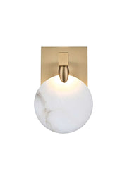 Avery Wall Sconce in Satin Gold And Frosted White