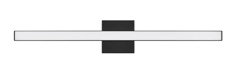 Trim 1 Light 30" LED Vanity in Flat Black