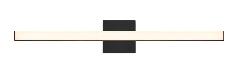 Trim 1 Light 30" LED Vanity in Flat Black