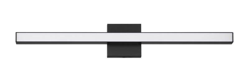 Trim 1 Light 30" LED Vanity in Flat Black