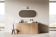 Trim 1 Light 30" LED Vanity in Flat Black