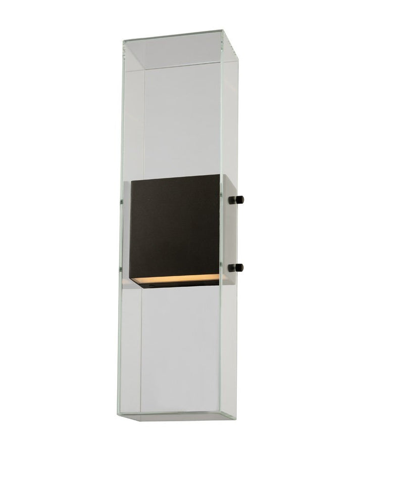 Aria Large Outdoor Wall Sconce in Matte Black