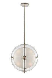 Sussex 14" LED Pendant in Polished Nickel