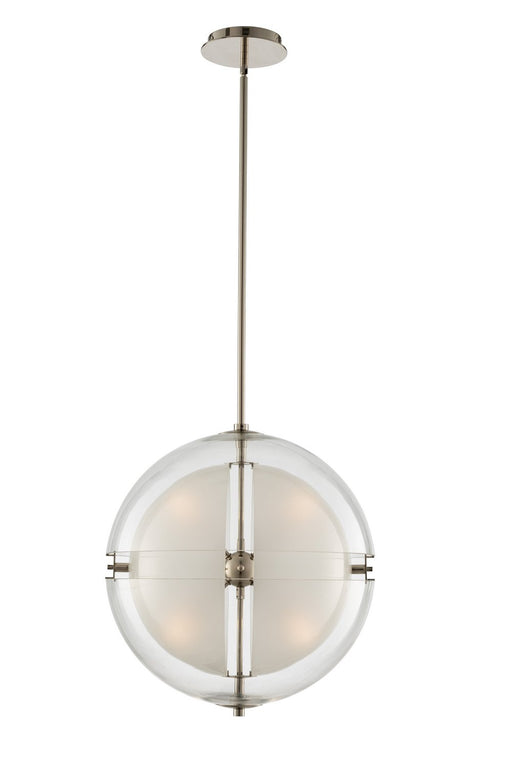Sussex 18" LED Pendant in Polished Nickel