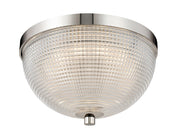 Portland 10" LED Flush Mount in Polished Nickel