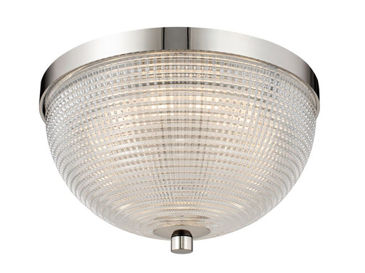 Portland 10" LED Flush Mount in Polished Nickel