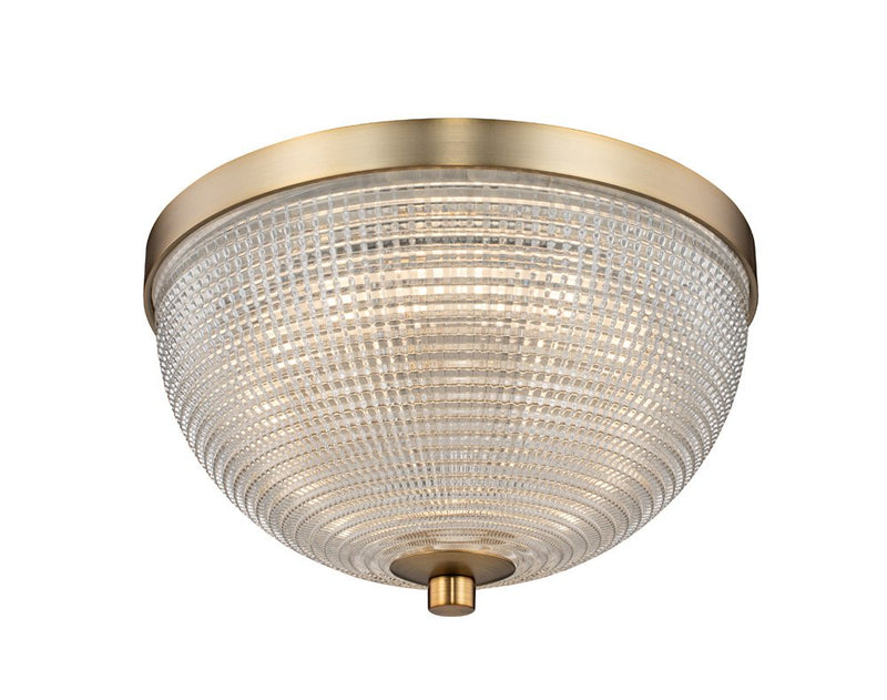 Portland 10" LED Flush Mount in Winter Brass