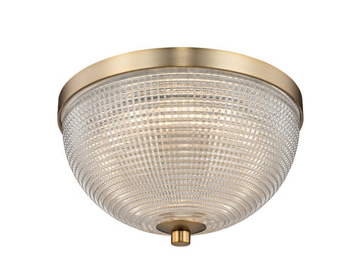 Portland 10" LED Flush Mount in Winter Brass