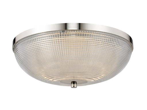 Portland 16" LED Flush Mount in Polished Nickel