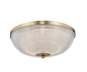 Portland 16" LED Flush Mount in Winter Brass