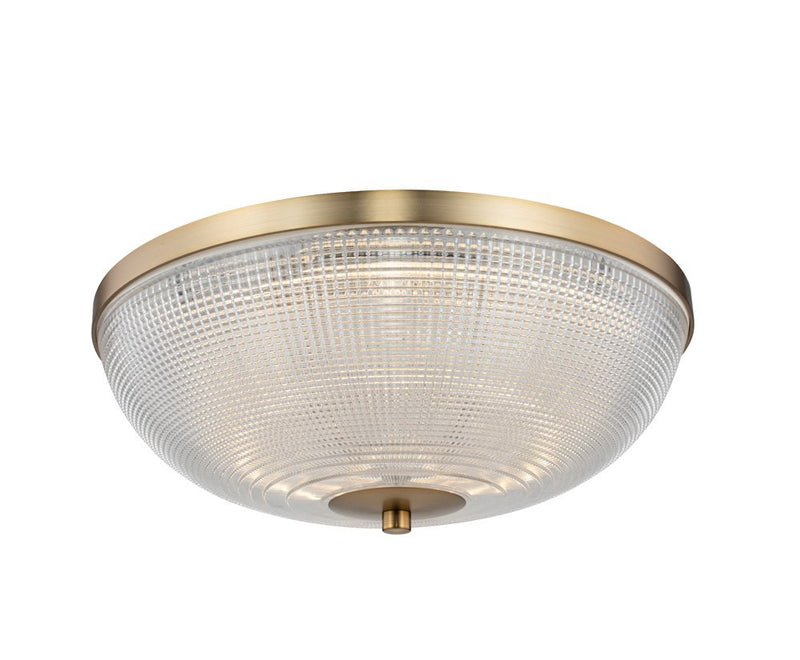 Portland 16" LED Flush Mount in Winter Brass