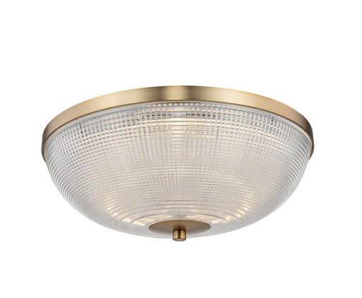 Portland 16" LED Flush Mount in Winter Brass