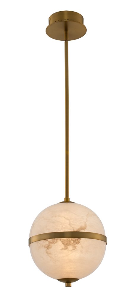 Canterbury Mini Pendant in Winter Brass