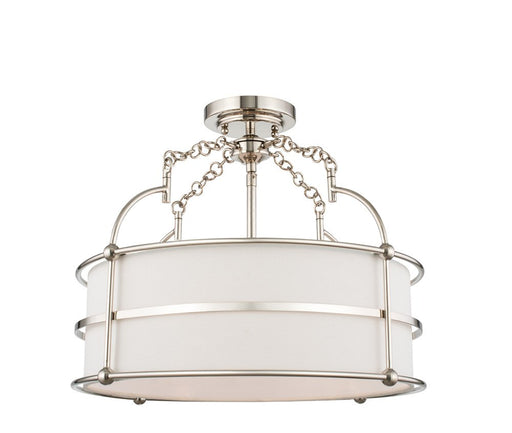 Carson 5-Light Convertible Pendant in Polished Nickel