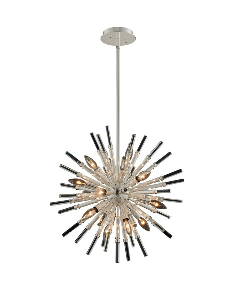 Sprazzo 14-Light Chandelier in Polished Silver