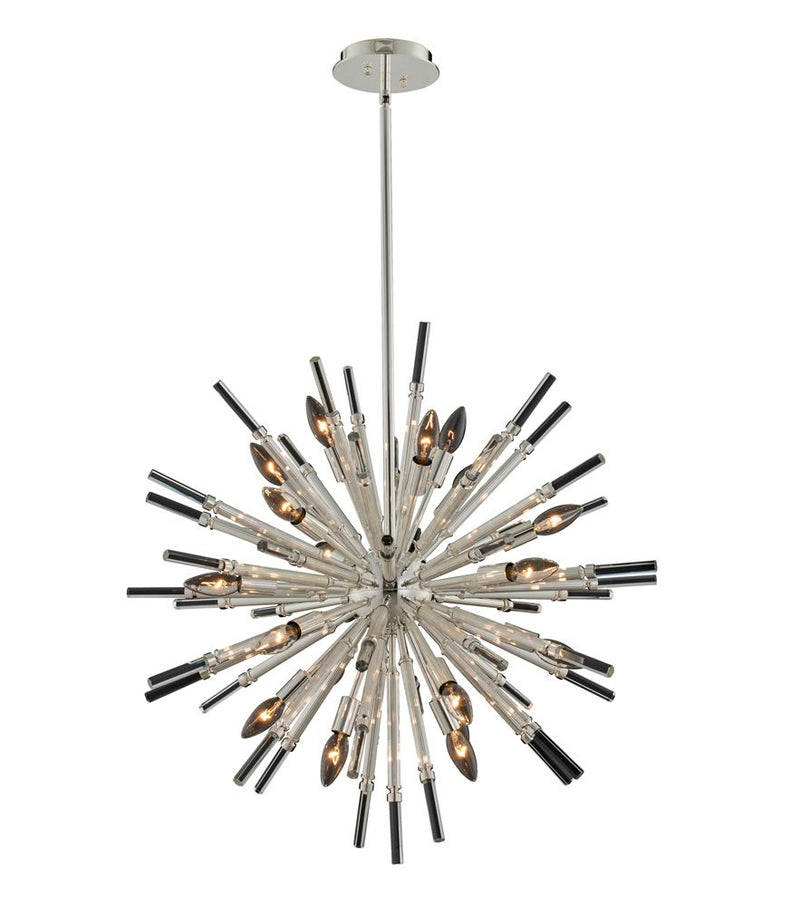 Sprazzo 19-Light Chandelier in Polished Silver