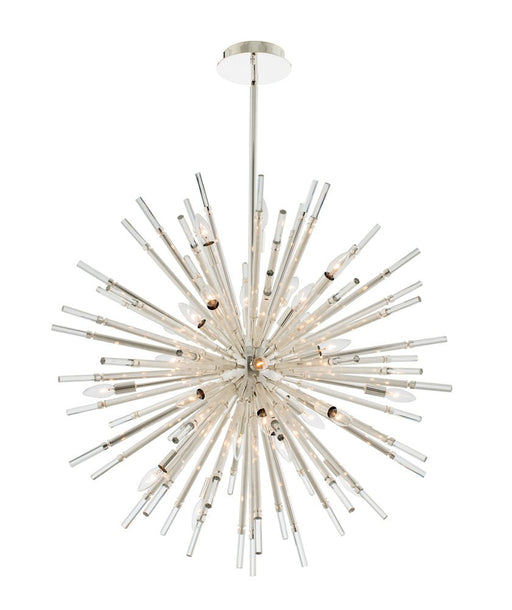 Sprazzo 28-Light Chandelier in Polished Silver