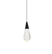 Amora 5" Mini Pendant in Black And Clear