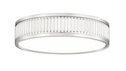 Stari 1 Light 12.75" Flush Mount in Brushed Nickel