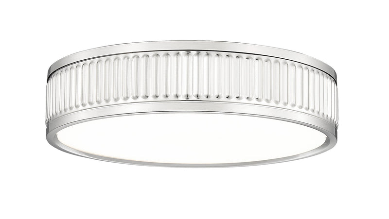 Stari 1 Light 12.75" Flush Mount in Brushed Nickel