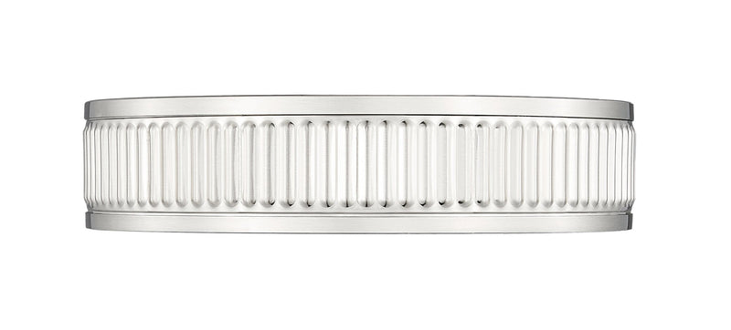 Stari 1 Light 12.75" Flush Mount in Brushed Nickel