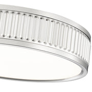 Stari 1 Light 12.75" Flush Mount in Brushed Nickel