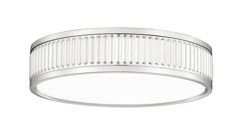 Stari 1 Light 12.75" Flush Mount in Brushed Nickel