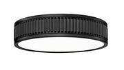 Stari 1 Light 12.75" Flush Mount in Matte Black
