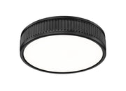 Stari 1 Light 12.75" Flush Mount in Matte Black