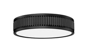 Stari 1 Light 12.75" Flush Mount in Matte Black