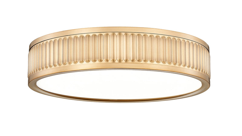 Stari 1 Light 12.75" Flush Mount in Modern Gold