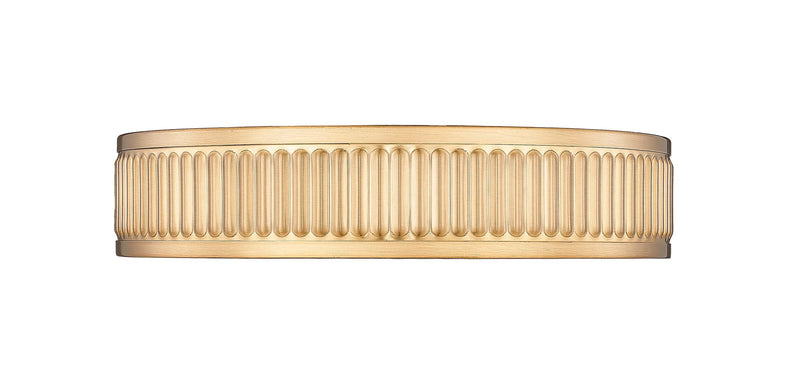 Stari 1 Light 12.75" Flush Mount in Modern Gold