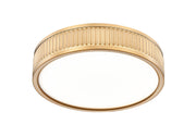 Stari 1 Light 12.75" Flush Mount in Modern Gold