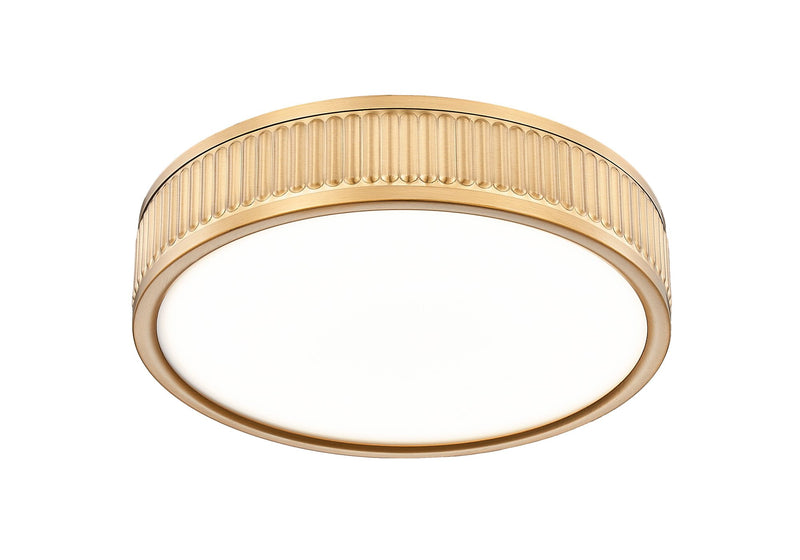 Stari 1 Light 12.75" Flush Mount in Modern Gold
