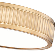 Stari 1 Light 12.75" Flush Mount in Modern Gold