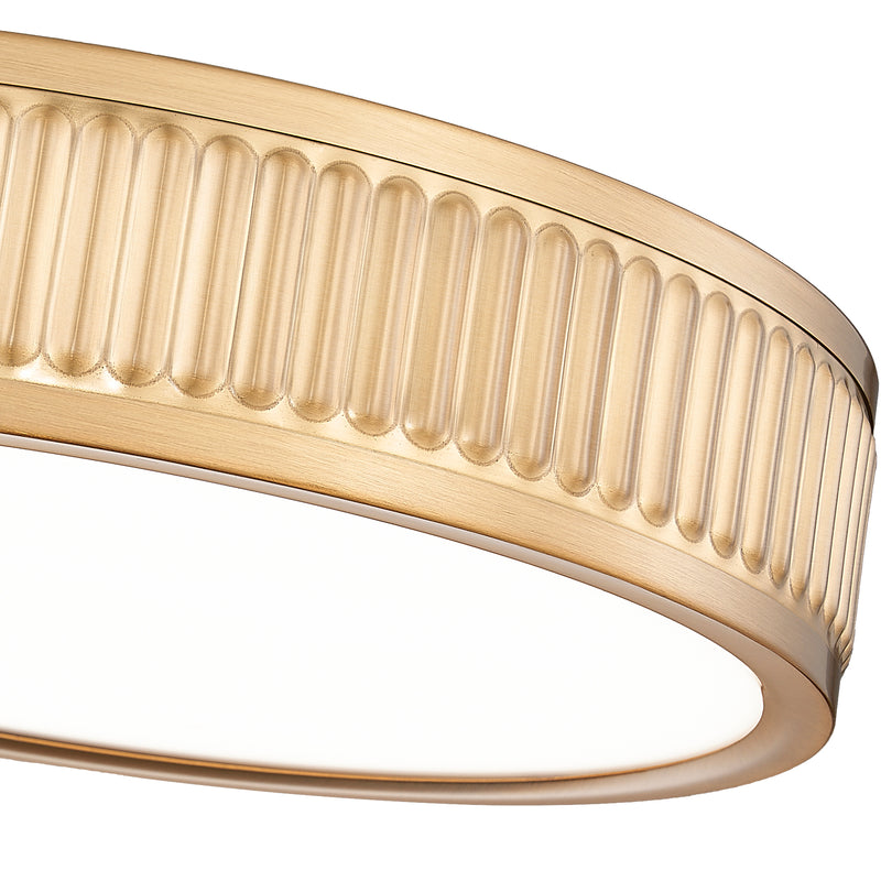 Stari 1 Light 12.75" Flush Mount in Modern Gold