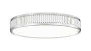 Stari 1 Light 16.75" Flush Mount in Brushed Nickel