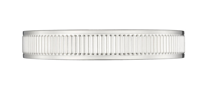 Stari 1 Light 16.75" Flush Mount in Brushed Nickel