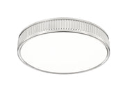 Stari 1 Light 16.75" Flush Mount in Brushed Nickel