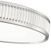 Stari 1 Light 16.75" Flush Mount in Brushed Nickel