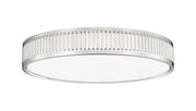 Stari 1 Light 16.75" Flush Mount in Brushed Nickel