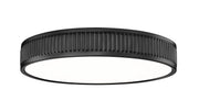 Stari 1 Light 16.75" Flush Mount in Matte Black