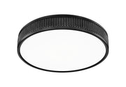 Stari 1 Light 16.75" Flush Mount in Matte Black