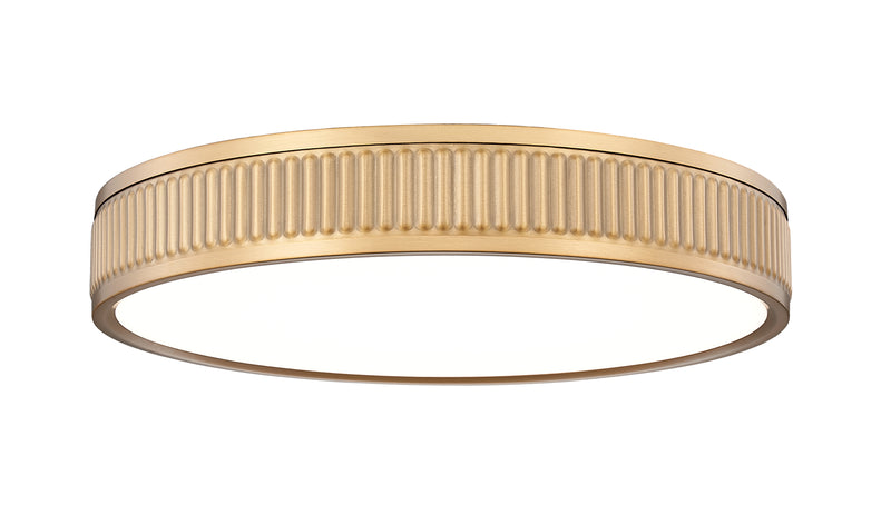 Stari 1 Light 16.75" Flush Mount in Modern Gold