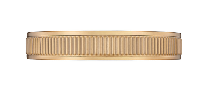 Stari 1 Light 16.75" Flush Mount in Modern Gold