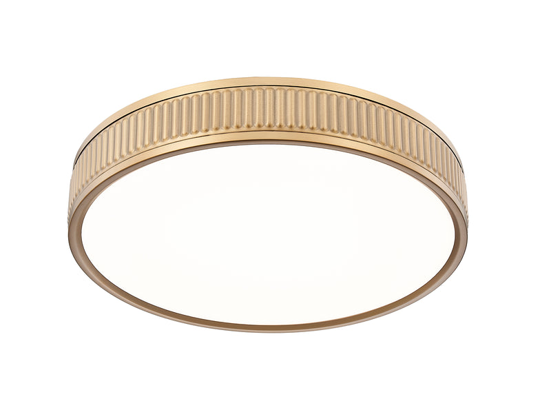 Stari 1 Light 16.75" Flush Mount in Modern Gold